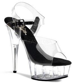 Стрипы Pleaser прозрачные DEL608/C-B/C