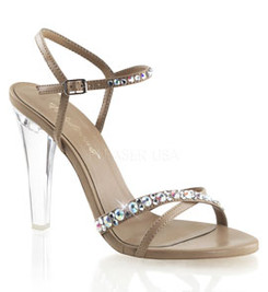 Босоножки Pleaser со стразами CLE415/TPPU