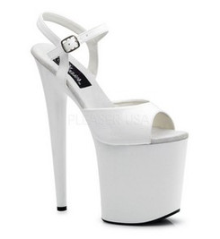 Стрипы Pleaser белые FLAM809/W/M