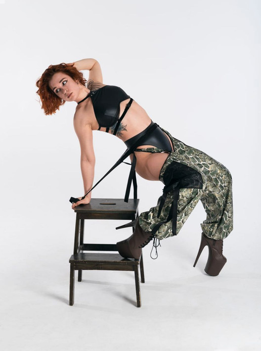 Топ черный под кожу Bunny EXORCE