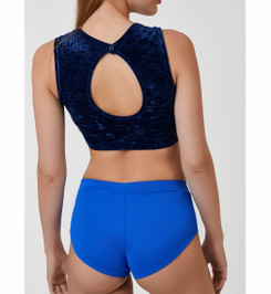 Топ синий Circle Velvet Star