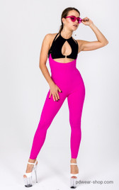 Леггинсы на подтяжках фуксия Sling Shark