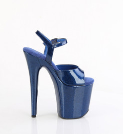 Стрипы Pleaser синие с блеском FLAM809GP/NBG/M