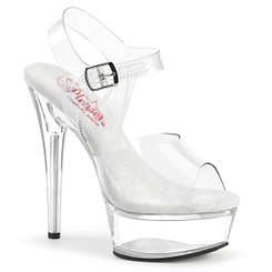 Босоножки на платформе Pleaser прозрачные EXC608/C/M