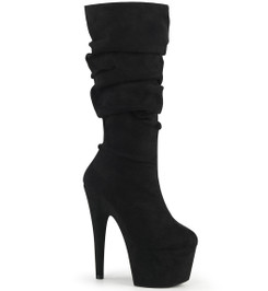 Сапоги на платформе Pleaser черные ADO1061/BFS/M