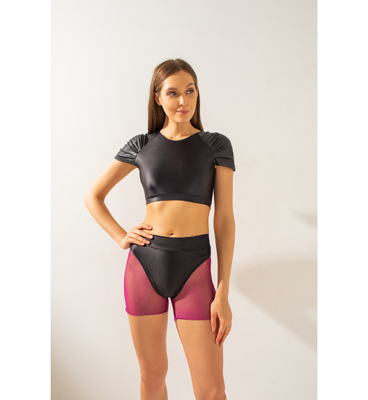 Шорты красные сетка Shark