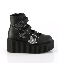 Ботинки криперы черные Demonia CRE260/BVL