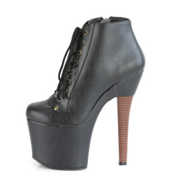 Ботинки на платформе Pleaser черные RAD1005/BPU/M