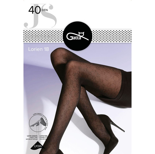Колготки черные LORIEN 18 Gatta