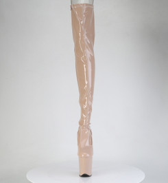 Ботфорты на платформе Pleaser бежевые FLAM3850/ND/M