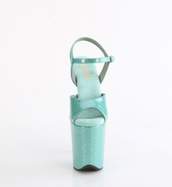 Стрипы Pleaser голубые с блеском FLAM809GP/AQG/M