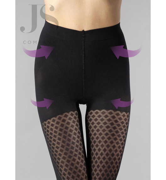 Колготки черные MODELINE 02 Gatta