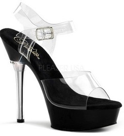 Босоножки Pleaser прозрачные ALL608/C/B