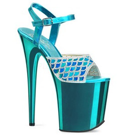 Стрипы Pleaser голубые FLAM809MMRS/TEHG/M