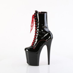 Ботильоны на платформе Pleaser черный красный FLAM1040TT/R-B/M