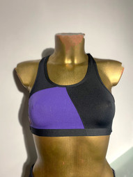 Топ черный с фиолетовым GeoMesh Pole Fit