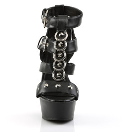 Туфли на платформе Pleaser черные DEL658/BPU/M