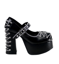 Туфли Demonia Pleaser черные CHA25/B/PU