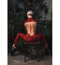 Комбинезон красный леопард Evil EXORCE