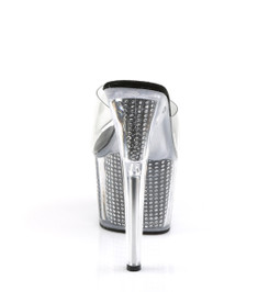 Сабо на платформе Pleaser прозрачные ADO701SRS/C/B