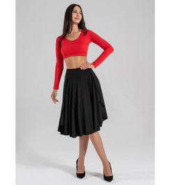 Шорты юбка черные Dolly Max I-Style