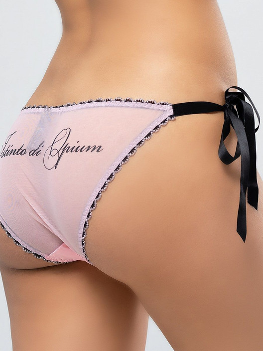 Шорты-слипы розовые на завязках