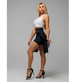 Шорты юбка черные Dolly Midi Shadow I-Style