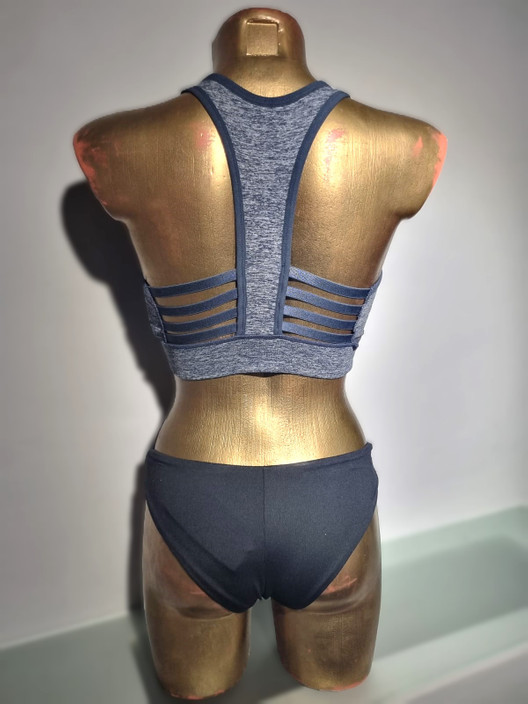 Топ синий с чашечками Strips Bra Pro-Fit