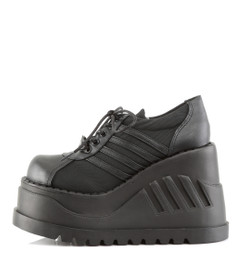 Ботинки на платформе Demonia Pleaser черные STO08/B/PU