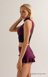 Шорты сливовые с воланами Sun Shark