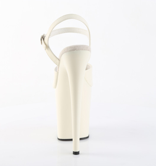 Стрипы Pleaser белые матовые FLAM809/O-WPU/M