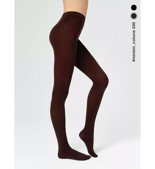 Колготки коричневые COTONE 250 Minimi