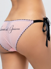 Шорты-слипы розовые на завязках