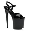 Стрипы Pleaser черные FLAM809/B/M