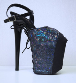 Защита на стрипы черная Holographic Lace