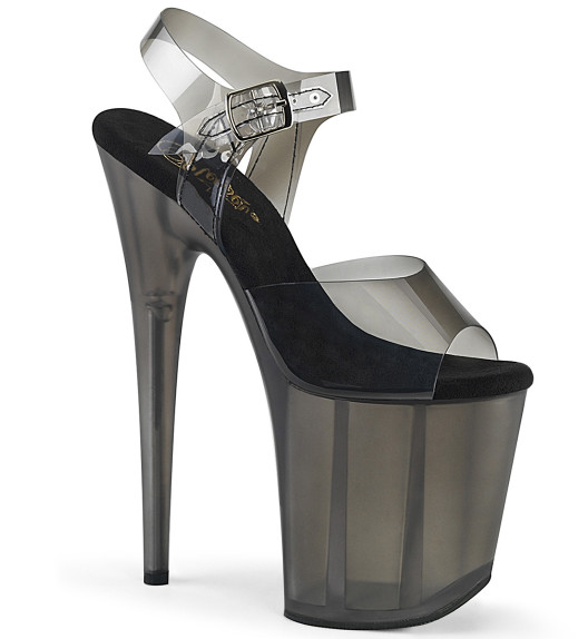 Стрипы силиконовые Pleaser черные FLAM808N-T/BTPU/SMKT