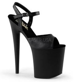 Стрипы Pleaser черные FLAM809/BPU/M