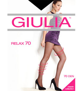 Колготки черные RELAX 70 Giulia