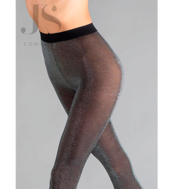 Колготки черные TULLE LUREX 50 Minimi