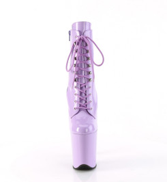 Ботильоны на платформе Pleaser лавандовые лаковые FLAM1020/LV/M