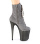 Ботильоны на платформе Pleaser серые FLAM1020FST/GYFS/GY