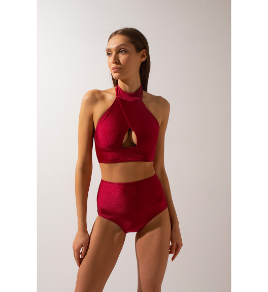 Топ бордовый Tanna Shark