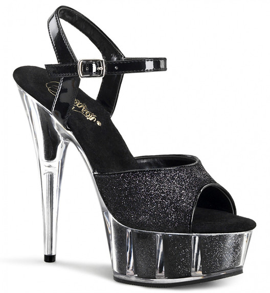 Стрипы Pleaser черные DEL609-5G/B/M