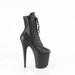 Ботильоны на платформе Pleaser кожанные черные FLAM1020/BLE/M