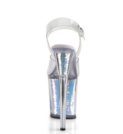 Стрипы Pleaser серебристые FLAM808MC/C/LVHG