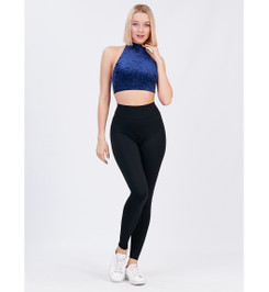 Топ синий Bombshell Velvet Star