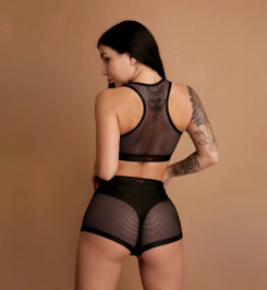 Топ черный Anela Polerina