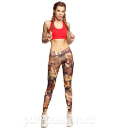 Лосины Push-Up "Military Sandy StarS" Bona Fide