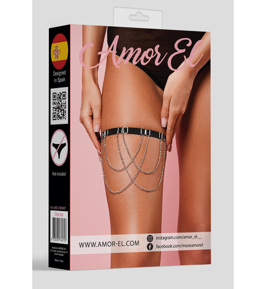 Украшение на ногу с декоративными цепочками