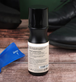 Жидкий крем для замши с губкой, черный, 100 мл